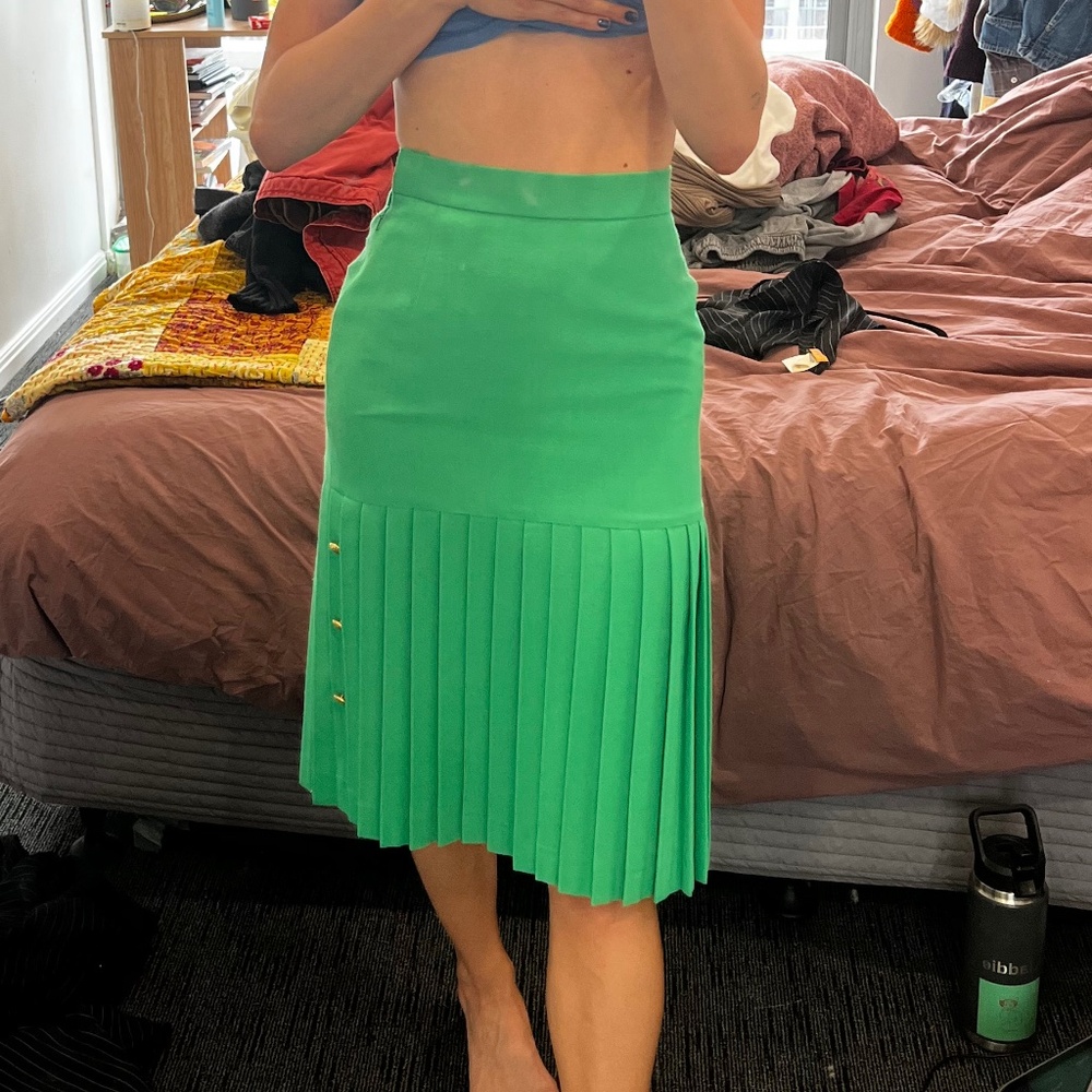Vintage Jacques vert midi tennis skirt